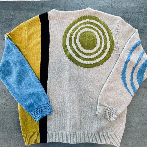 THE ELDER STATESMAN: Men's Intarsia Cashmere Cardigan - XS - Picture 2 of 5